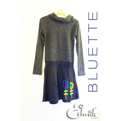 Vestito etnico Petit Fleur - Bluette